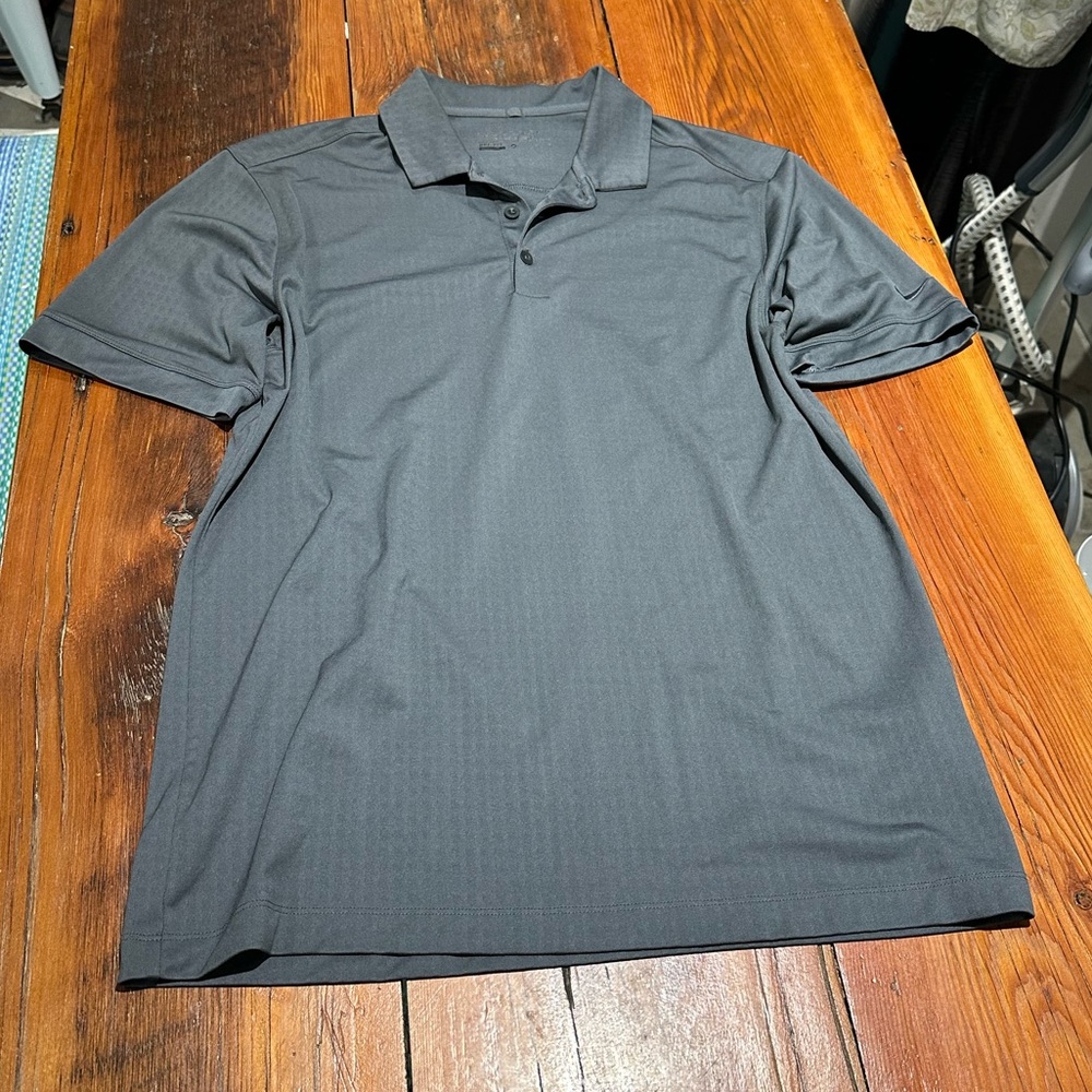 Nike Polo, Gray, Men's Med